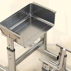 Kids Furniture:Light Gray Height-adjustable Kids School Desk