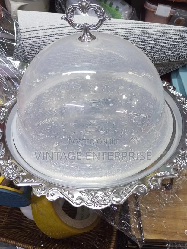 Silver Plate and Transparent Cover