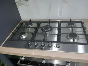 Hisense 5 Burner With 1 Wok Gas Hob Silver 90cm