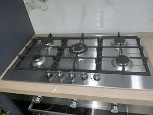 Hisense 5 Burner With 1 Wok Gas Hob Silver 90cm