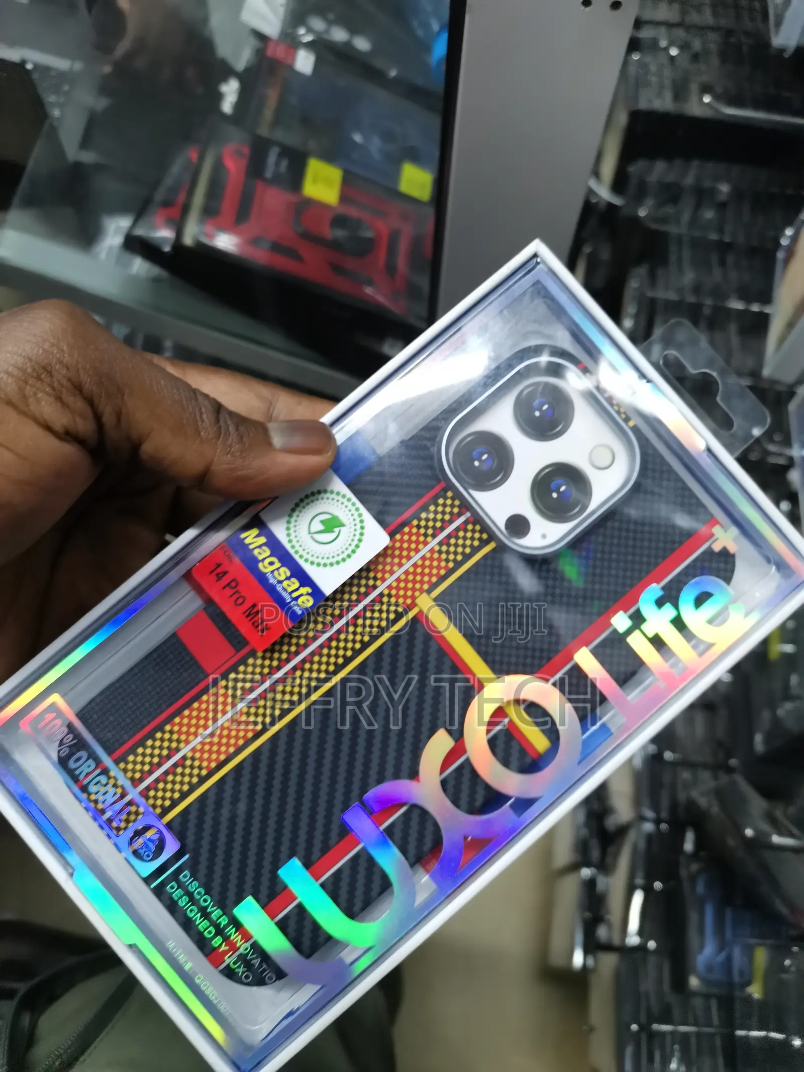 Zeera Magtrix Tribal Carbon Fiber Case for iPhone 14 Pro Max