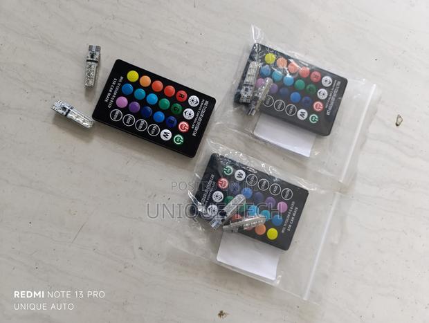 2 PCS Led Parking Lights /RGB Multicolor Glow Parking Bulbs