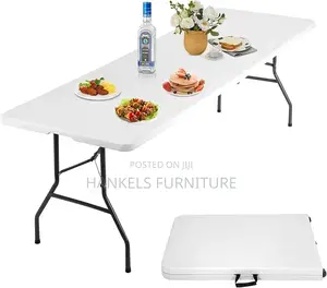 Foldable Portable White Table