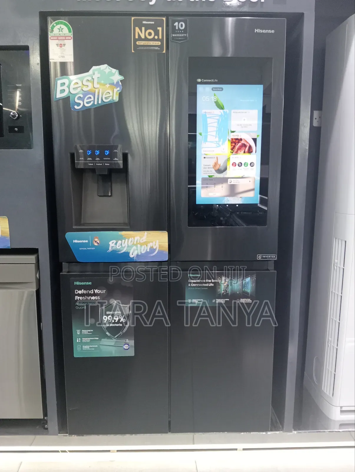 Hisense 522 Litres French Door Fridge 4 Door