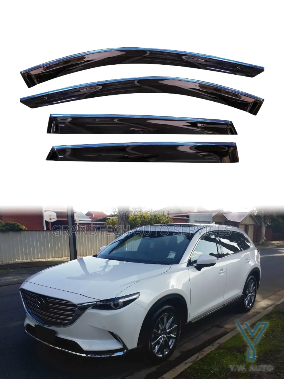 Mazda Cx9 2016- 2024 Windbreakers [High Quality]