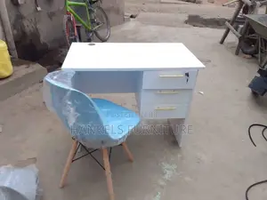White and Blue Eames Chair