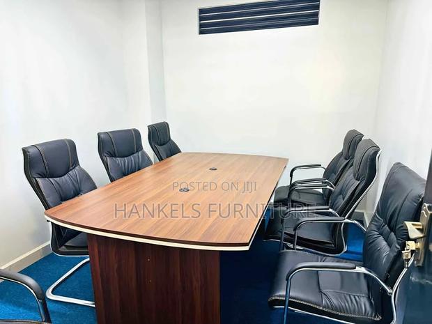 Dark Walnut Board Room Table - main view