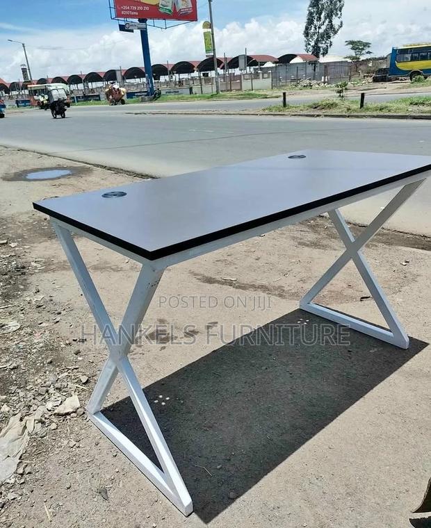 Zagzag Metallic Study Table - main view