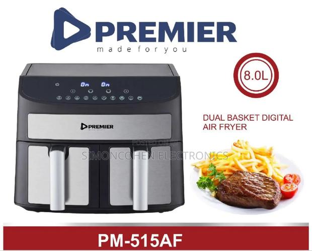 Premier Dual Airfryer8l - main view