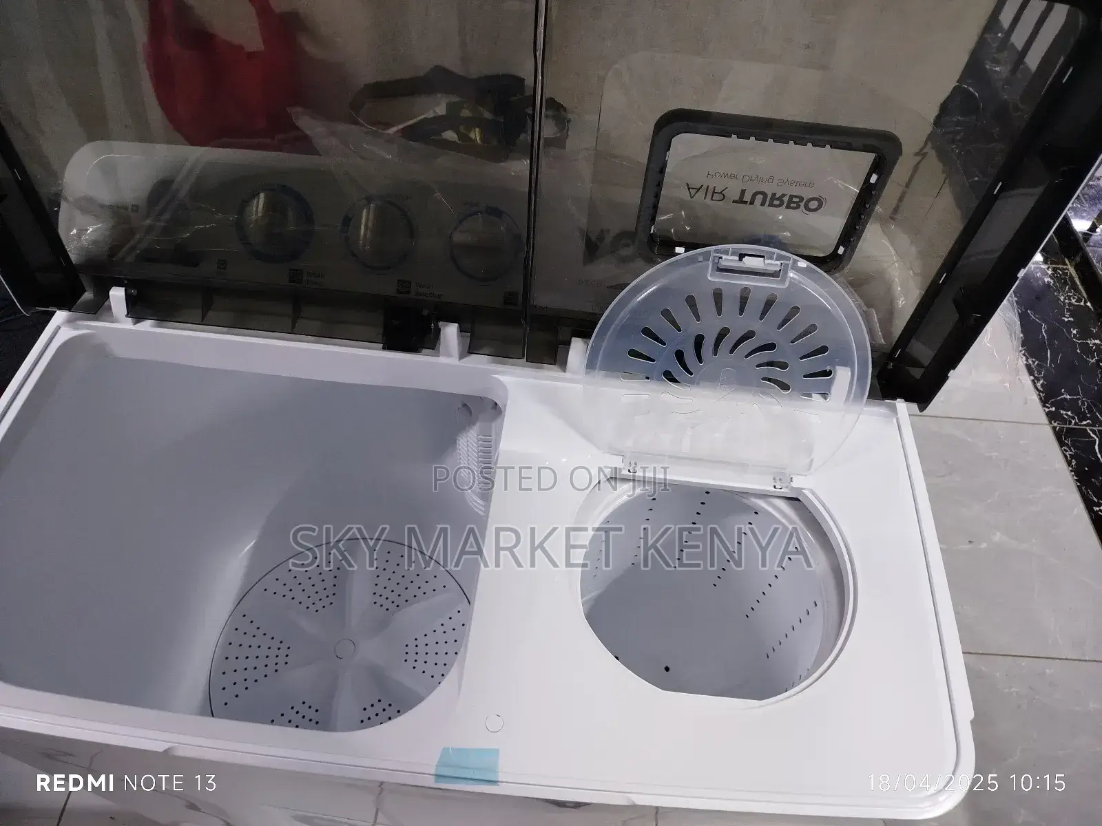Von Washing Machine 13kg Twin Tub Semi Automatic VWM-13ahk