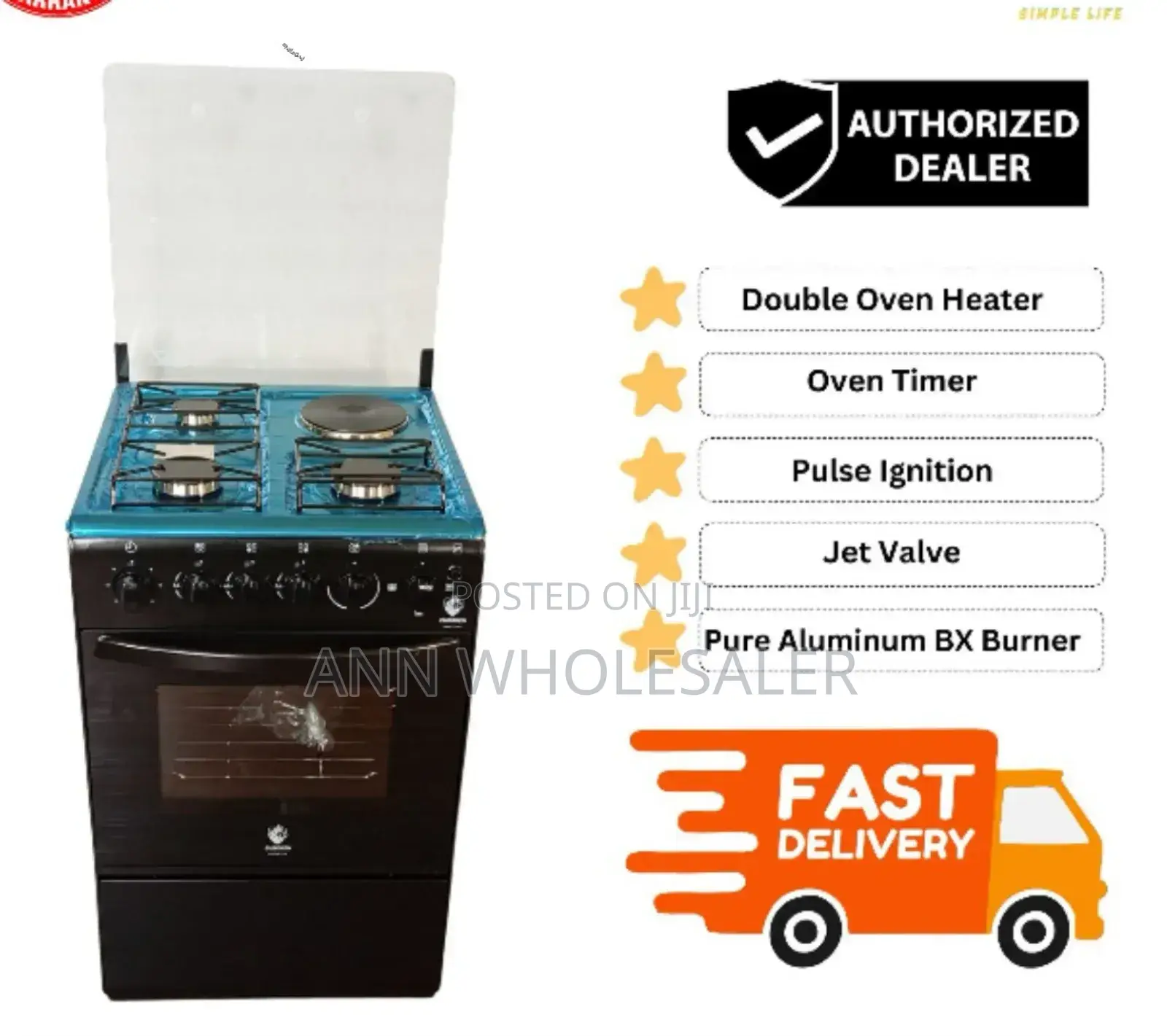 3+1full Euroken Standing Cooker With Gas Oven Cooker