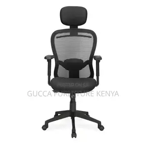Office Chair:Comfy Breathable Back Swivel High Staff Chair