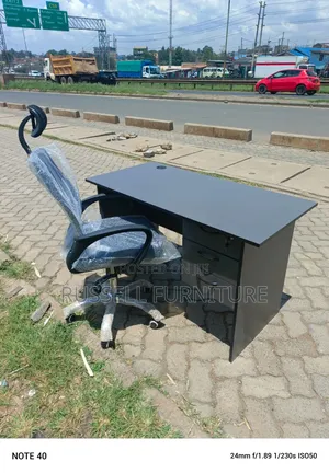 Secretarial Headrest Office Chair and Study Table