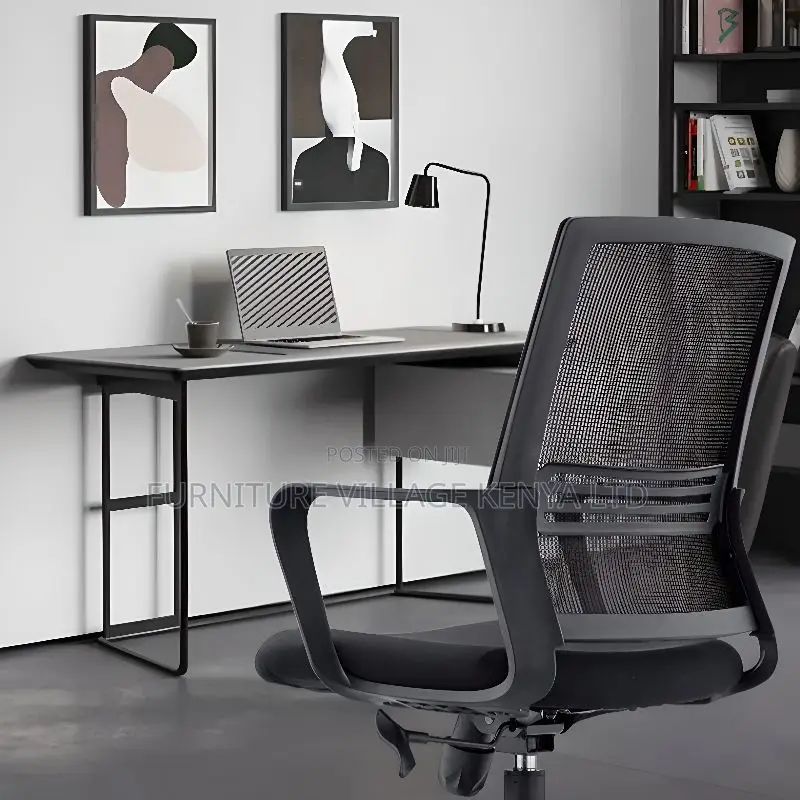 Office Chairs:Airflow Fixed Desk Chair – Low-Back Design