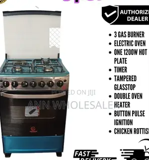 Double Oven Heater 60*65 Eurochef Standing 3 +1 Cooker