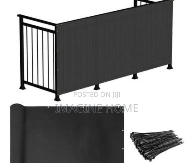 Balcony Privacy Shield Black Color