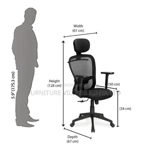 Office Chairs: Liftable High Staff Chair With Mesh Back