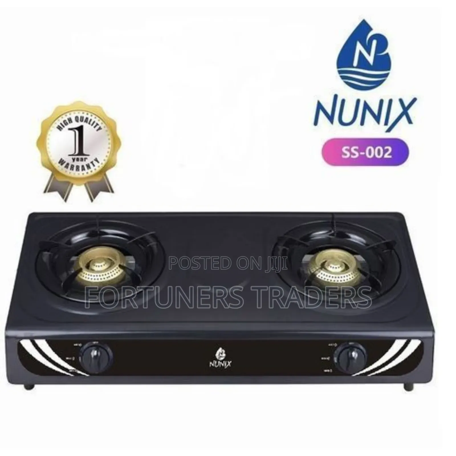 Stainless Steel Table Top Double Burner Gas Cooker