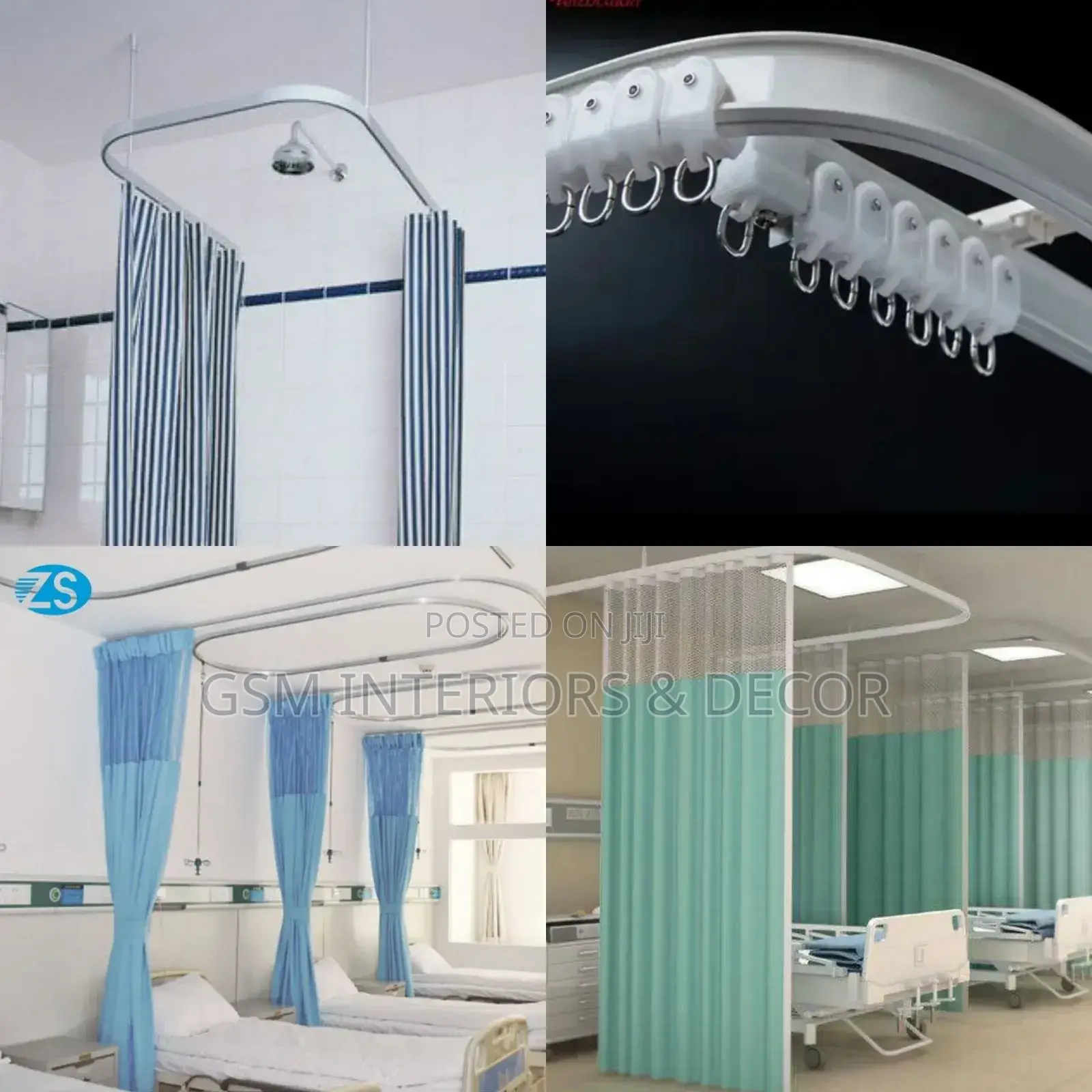 Aluminium Curtain Rails Bathroom Partition Rails Oli