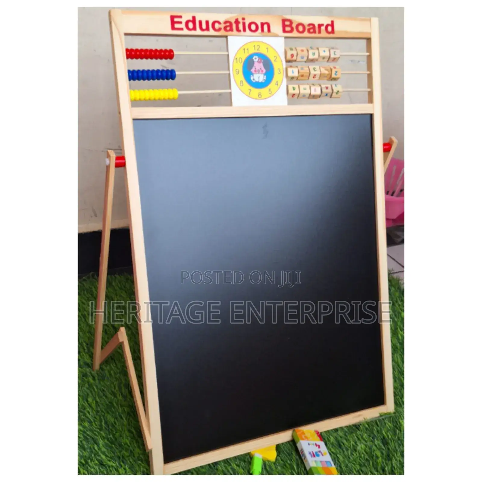 Blackboard Wooden Double Sided Drawing Blackboard