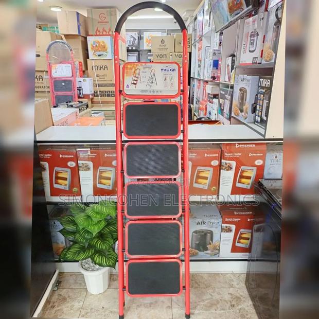 6 Step Stainless Steel Stepping Ladder - thumbnail 3