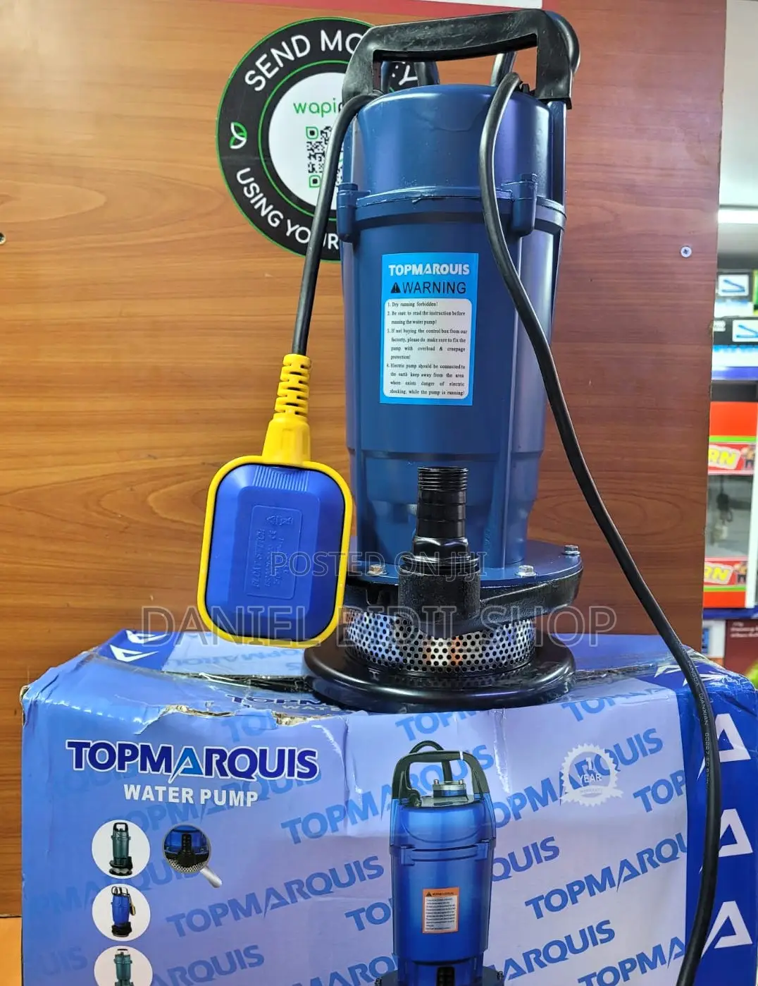 QDX Topmarquis 1.0hp Electric Submersible Pump 32mtrs