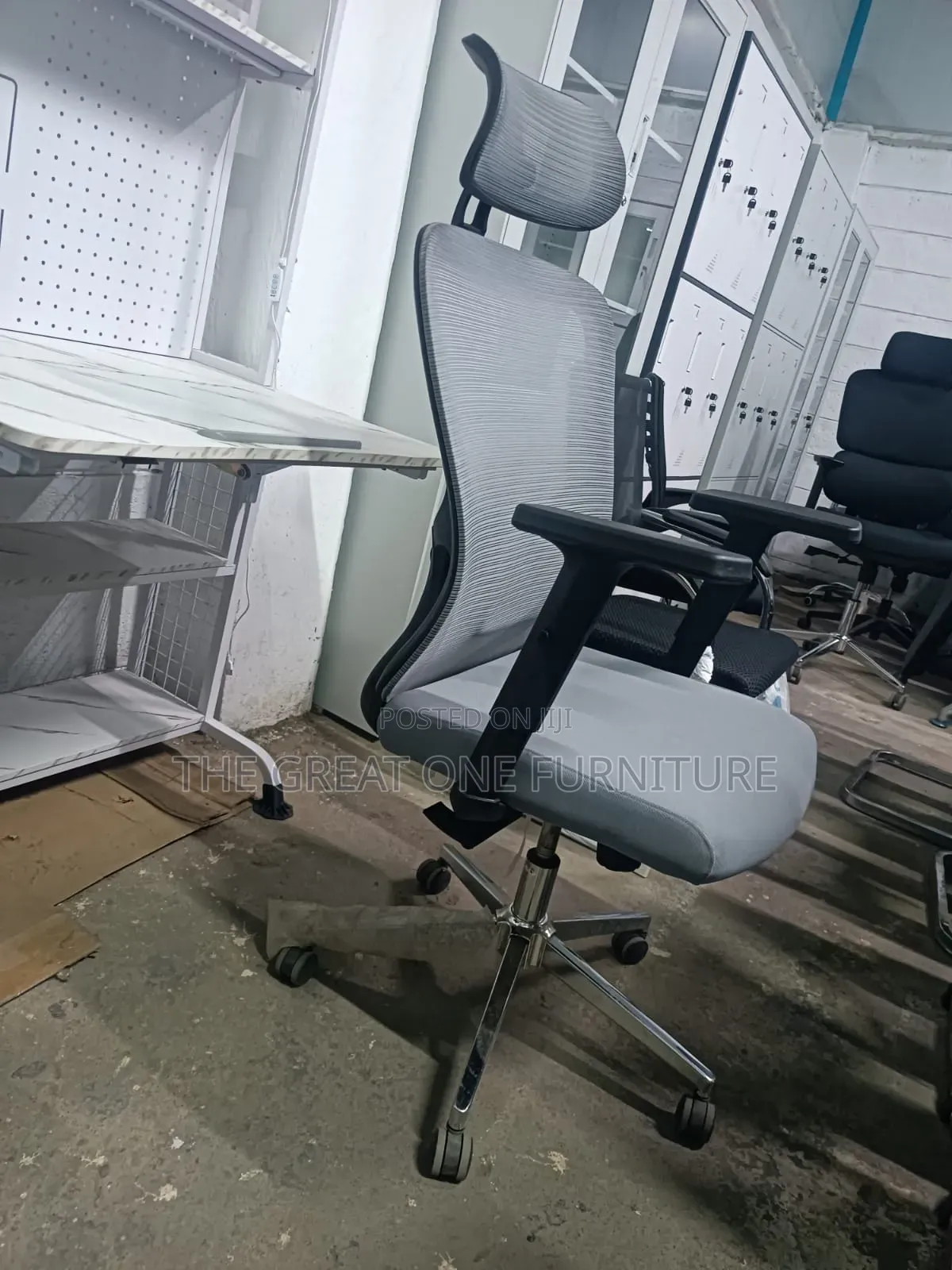 Quality High Back Mesh Office Chair With Headrest Jf9vf