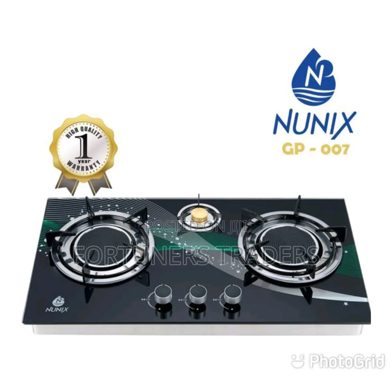 3 Burner Low Gas, Nunix