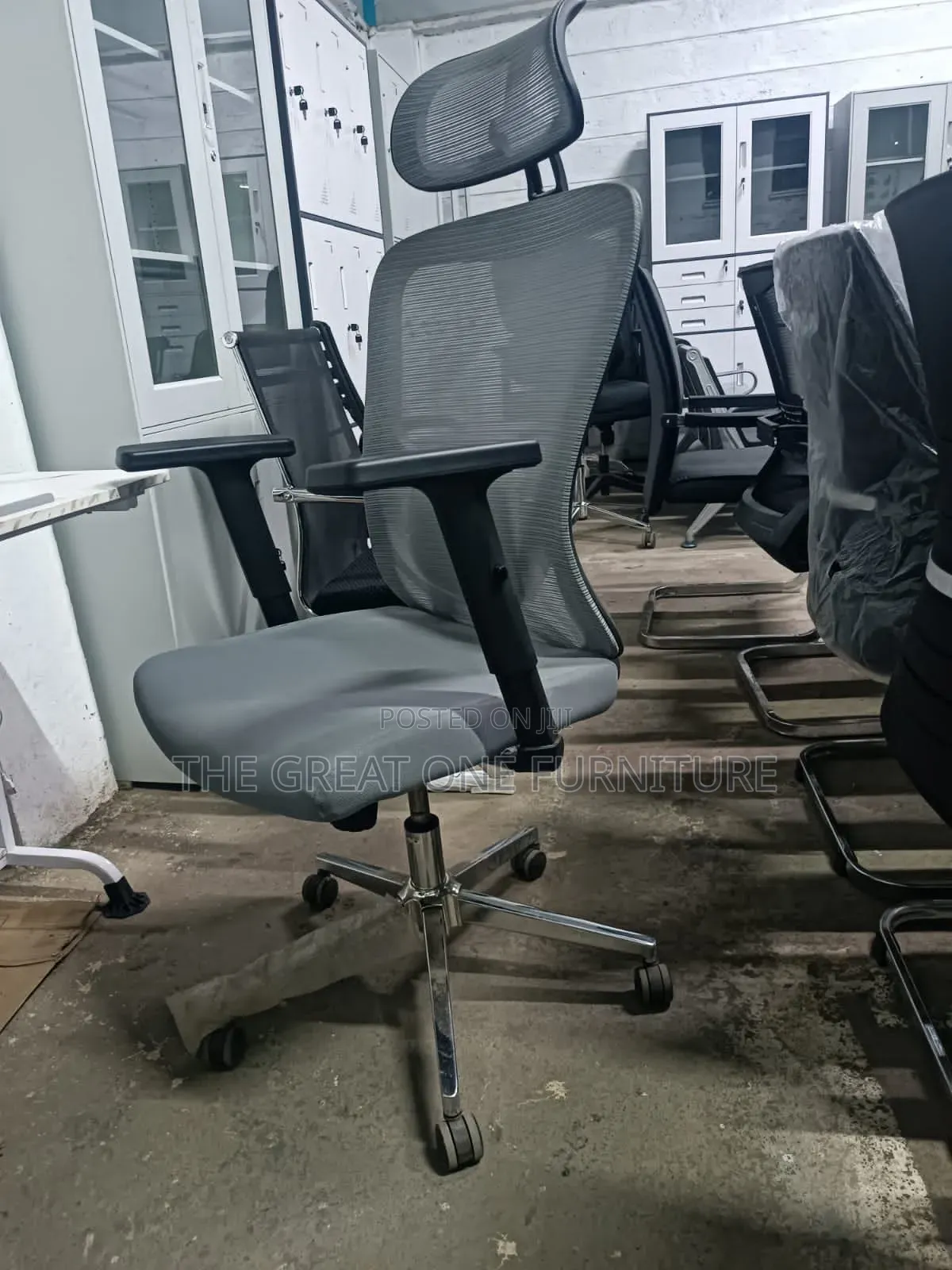 Ergonomic Gray Vision High Back Office Chair Hj9tf
