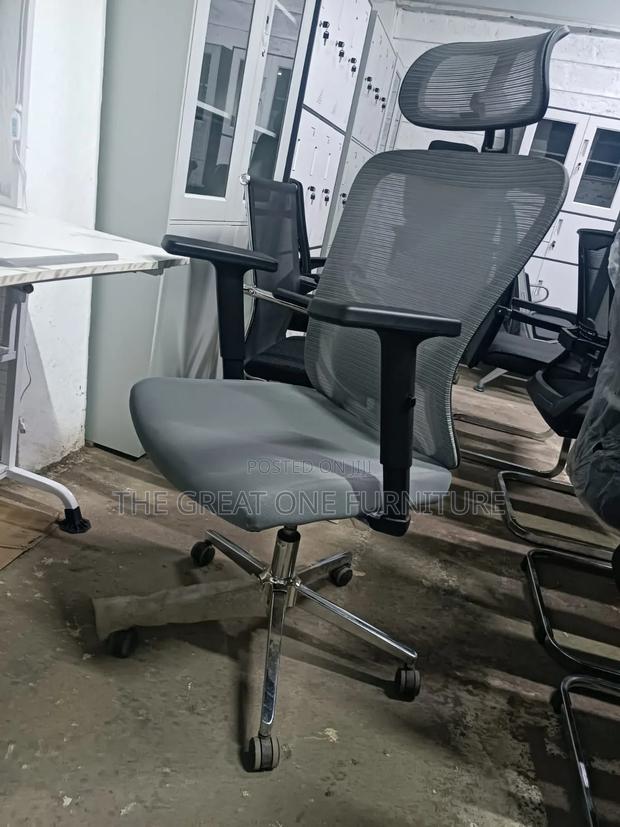 Ergonomic Mesh Office Chair High Back in Gray Jg6rf