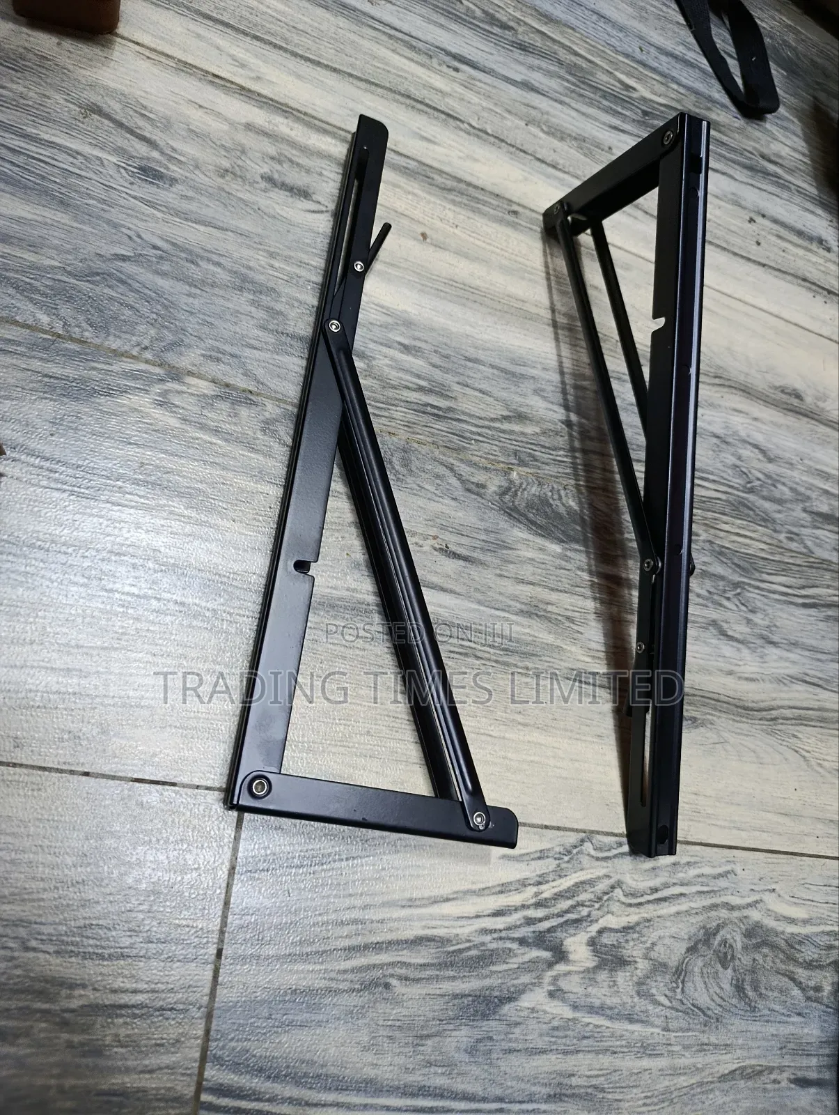 Black Foldable Brackets 16 Inches