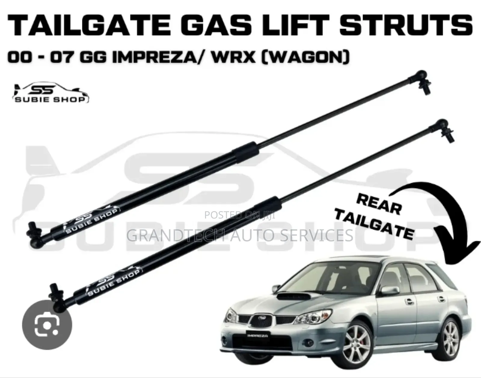 Subaru Impreza 2001-2007 Boot Shocks