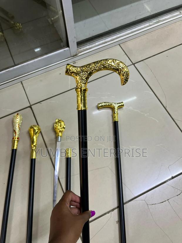 Gold Handles Walking Sticks With Sword at 5500