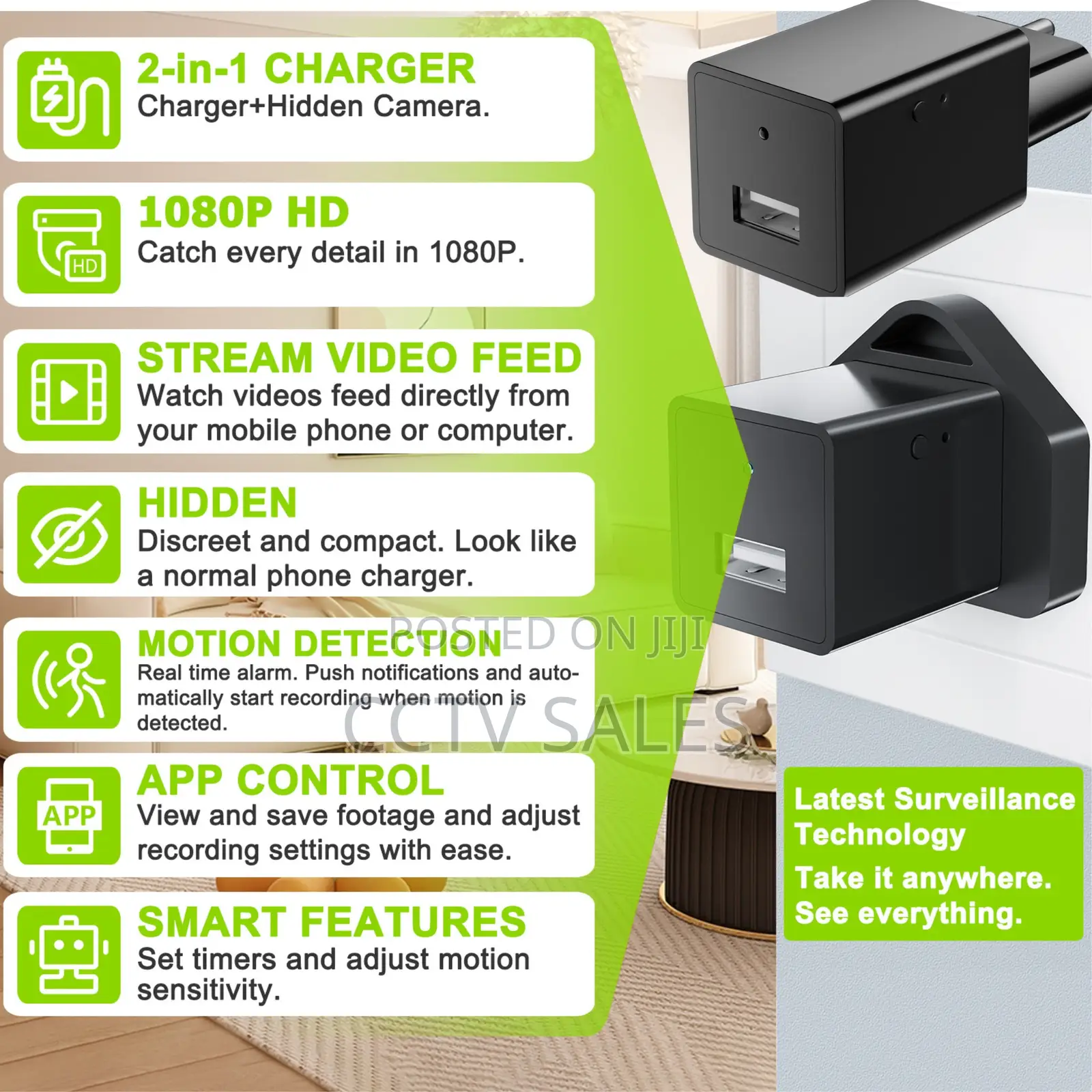 Hidden Spy Camera Normal Charger