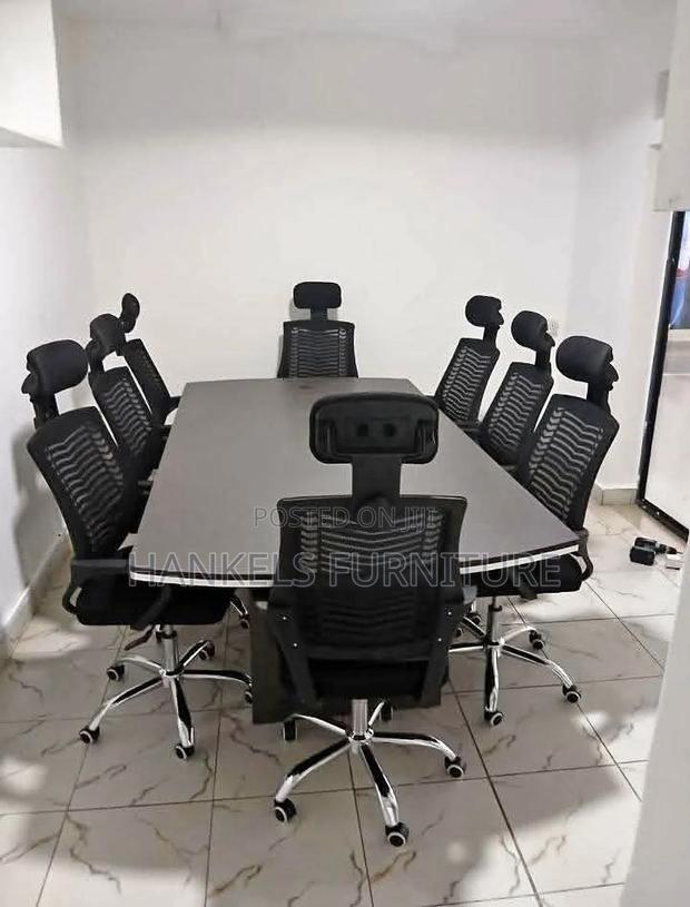 Gray Boardroom Table - main view
