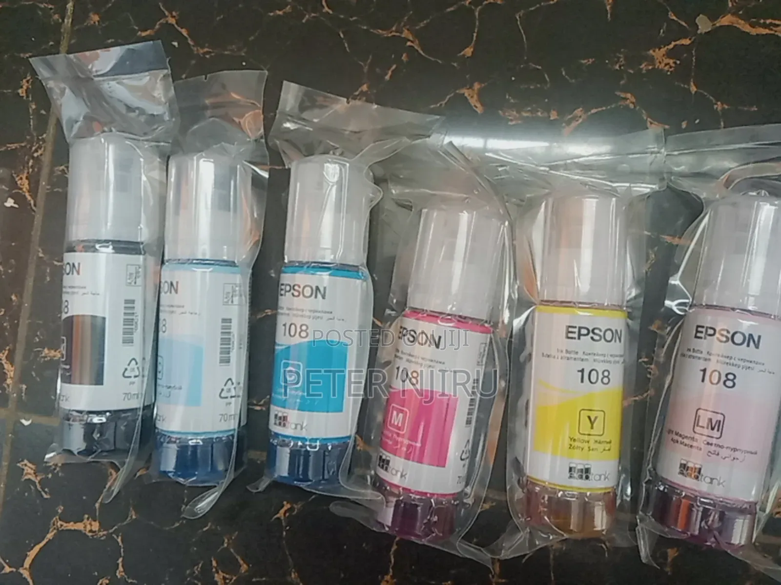 A Set of Original 108 Inks for Epson Printer