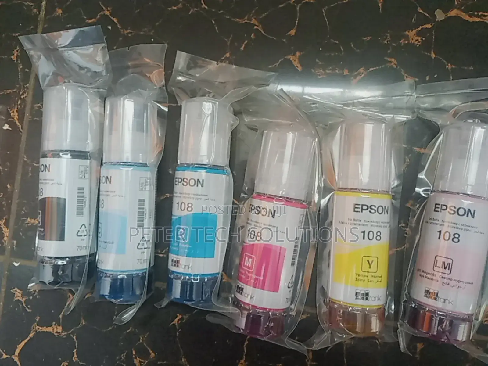 A Set of Original 108 Inks for Epson Printer