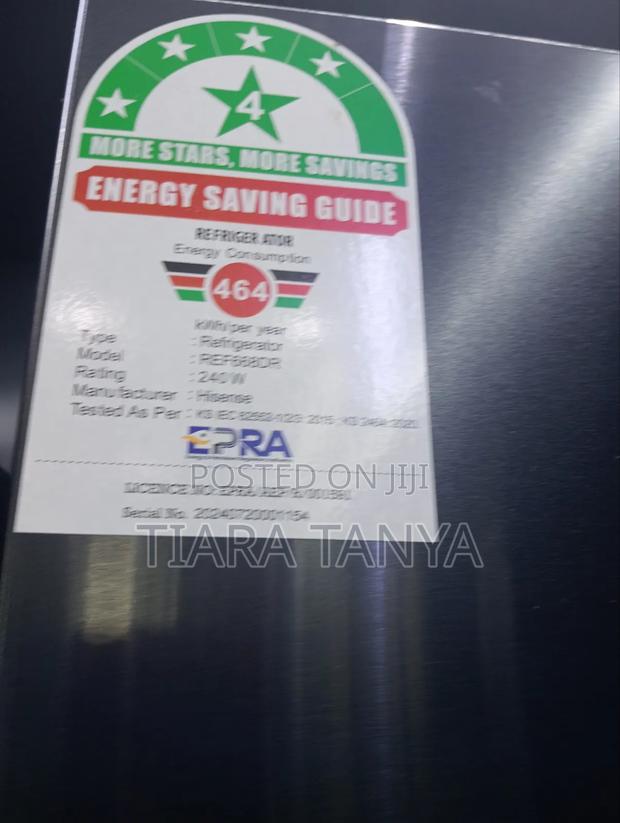 Hisense 668 Litres No Frost Side by Side Fridge Black - thumbnail 4