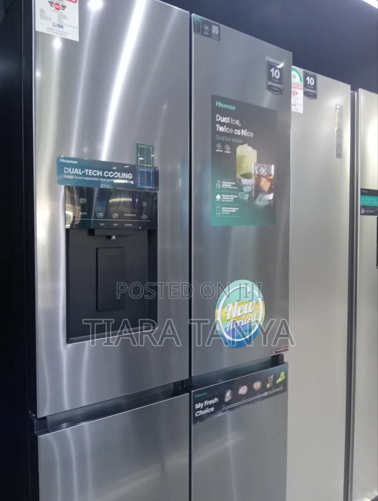 Hisense 522 Litres French Door Four Door Fridge