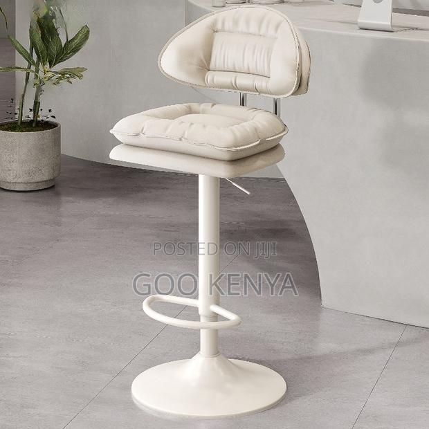 Barstool Chair ; Stylish Adjustable Swivel Barstool - thumbnail 4