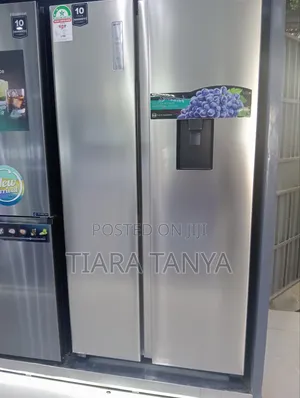 Hisense 518 Litres Side by Side Fridge Silver