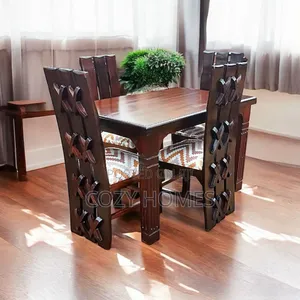 Dining Set, Sturdy Dining Set With Sleek Polish