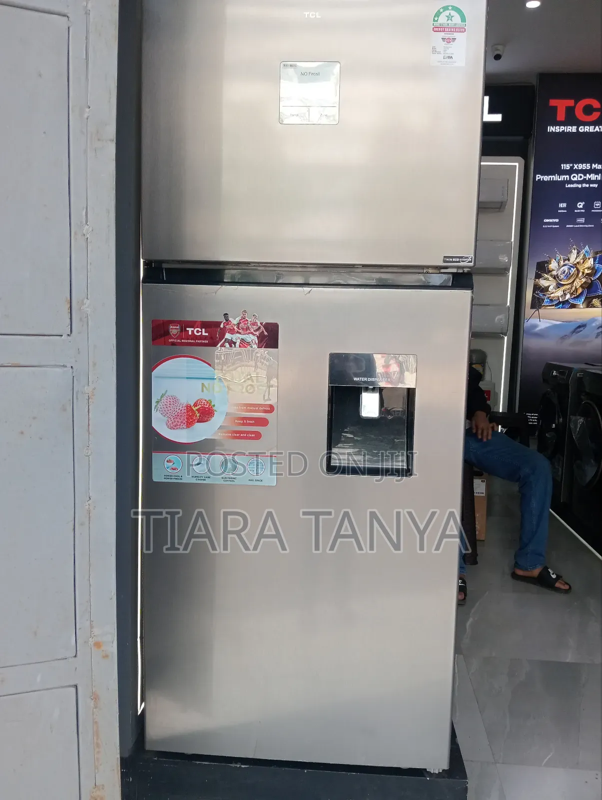 TCL 420 Litres P550tm No Frost Double Door Fridge