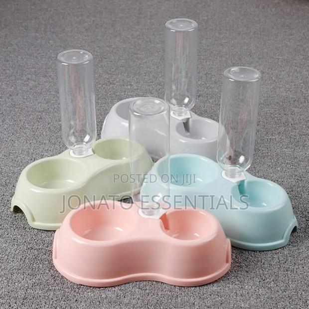 Pet Feeder Bowl With Water Bottle - thumbnail 3
