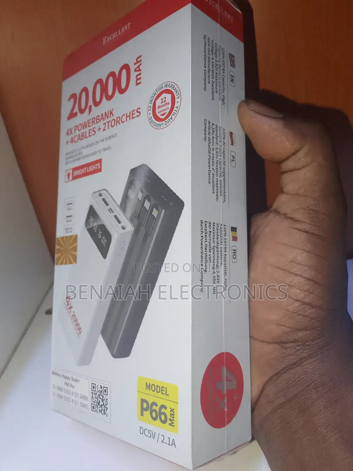 Excellent Powerbank 20000mah With Over Discharge Protection