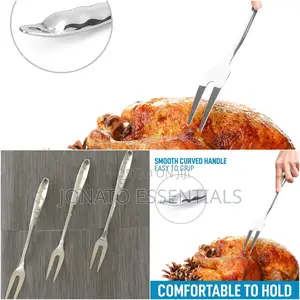 Stainless Steel Carving Fork for Turkey, Roast Meat