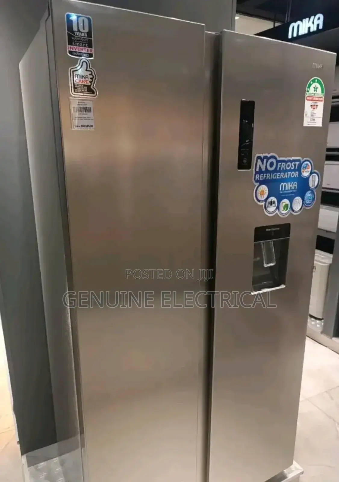 Mika 595l Twin Door Refrigerator With Gift
