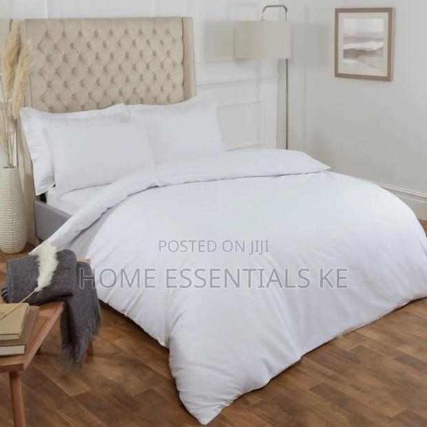 7x8 Plain White Duvet Cover Set*
 Bedsheet 2pcs Cases