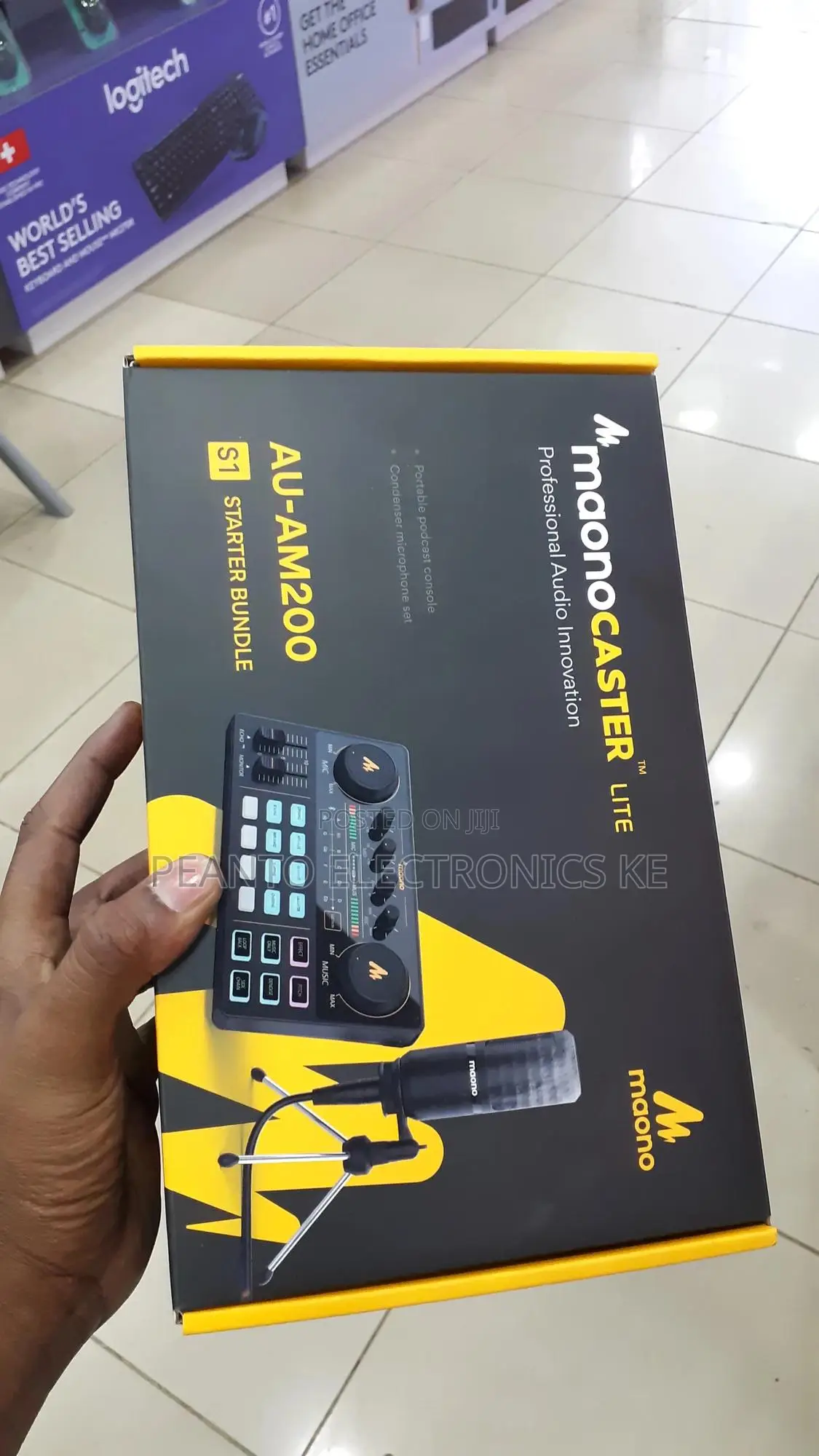 Maono Au-Am200 Audio Interface With Dj Mixer and Sound Card