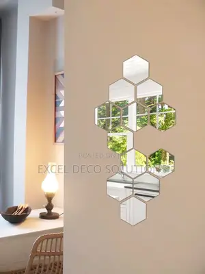 Modern Minimalist Decor Acrylic Hexagon Mirror